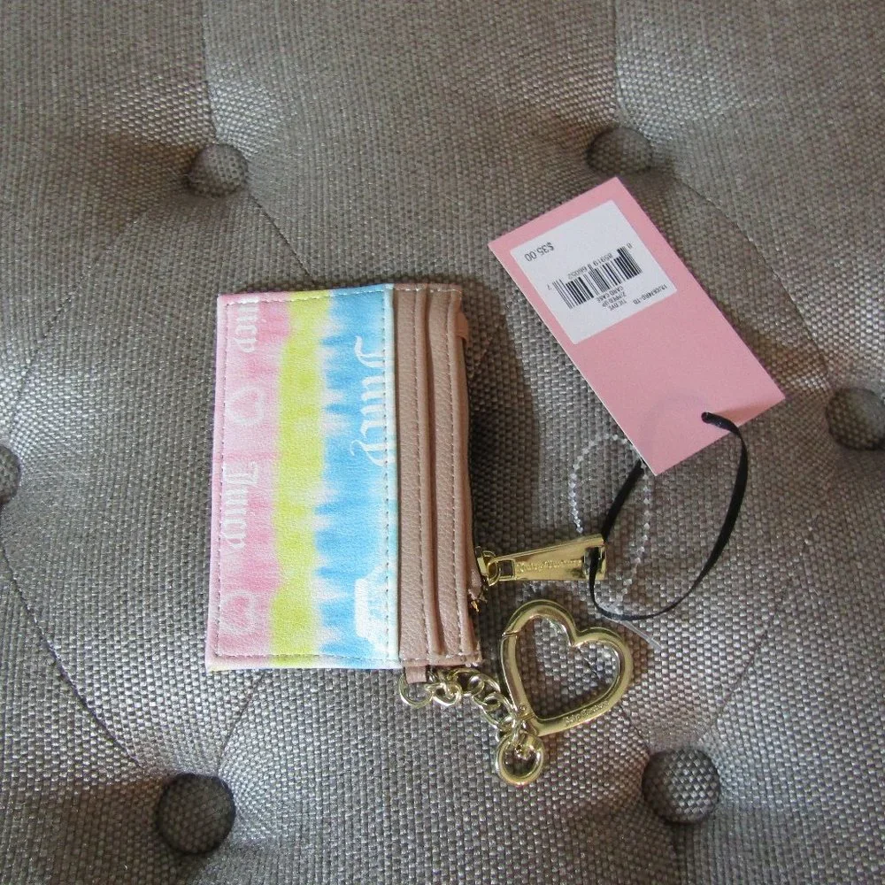 Tie Dye Zipped Up Card Case